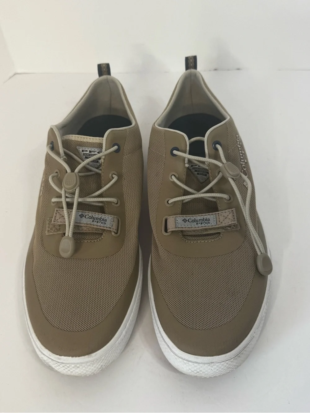 Columbia Men’s Olive/Tan Slip-On Lace-Adjust Sneakers
